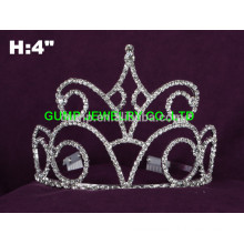 Simple Design Crystal Tiara Rhinestone Pageant Crowns